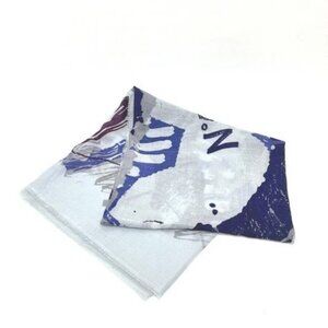CHANEL No.5 Perfume Apparel Large Stole/Shawl Scarf shawl Cashmere blue